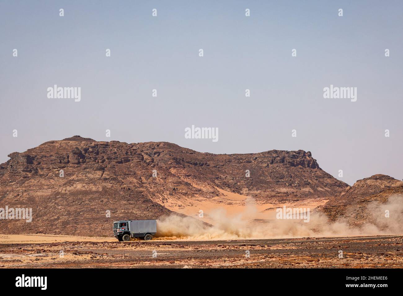 542 Baumann Michael (ger), Beier Philipp (ger), Raschendorfer Lukas (ger), Team Audi Sport, Man TGA 11, T5 FIA Camion, in azione durante la tappa 9 del Rally Dakar 2022 intorno a Wadi ad Dawasir, il 11th 2022 gennaio a Wadi ad Dawasir, Arabia Saudita - Foto: Frederic le Floc H/DPPI/LiveMedia Foto Stock