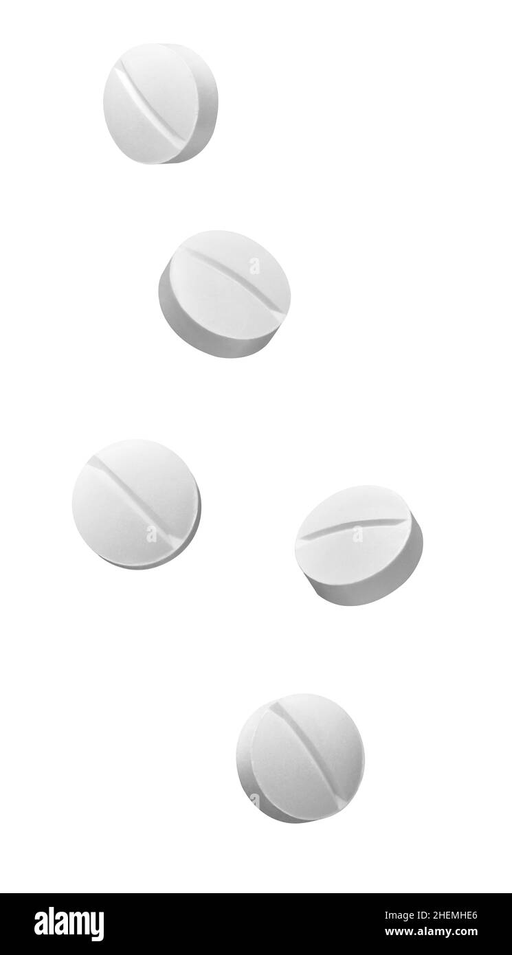 pillola bianca farmaco medico Foto Stock
