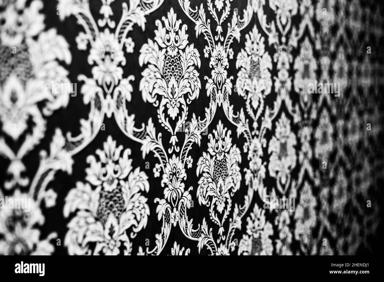 Modello di texture di pattern ripetuti sulla parete Foto Stock