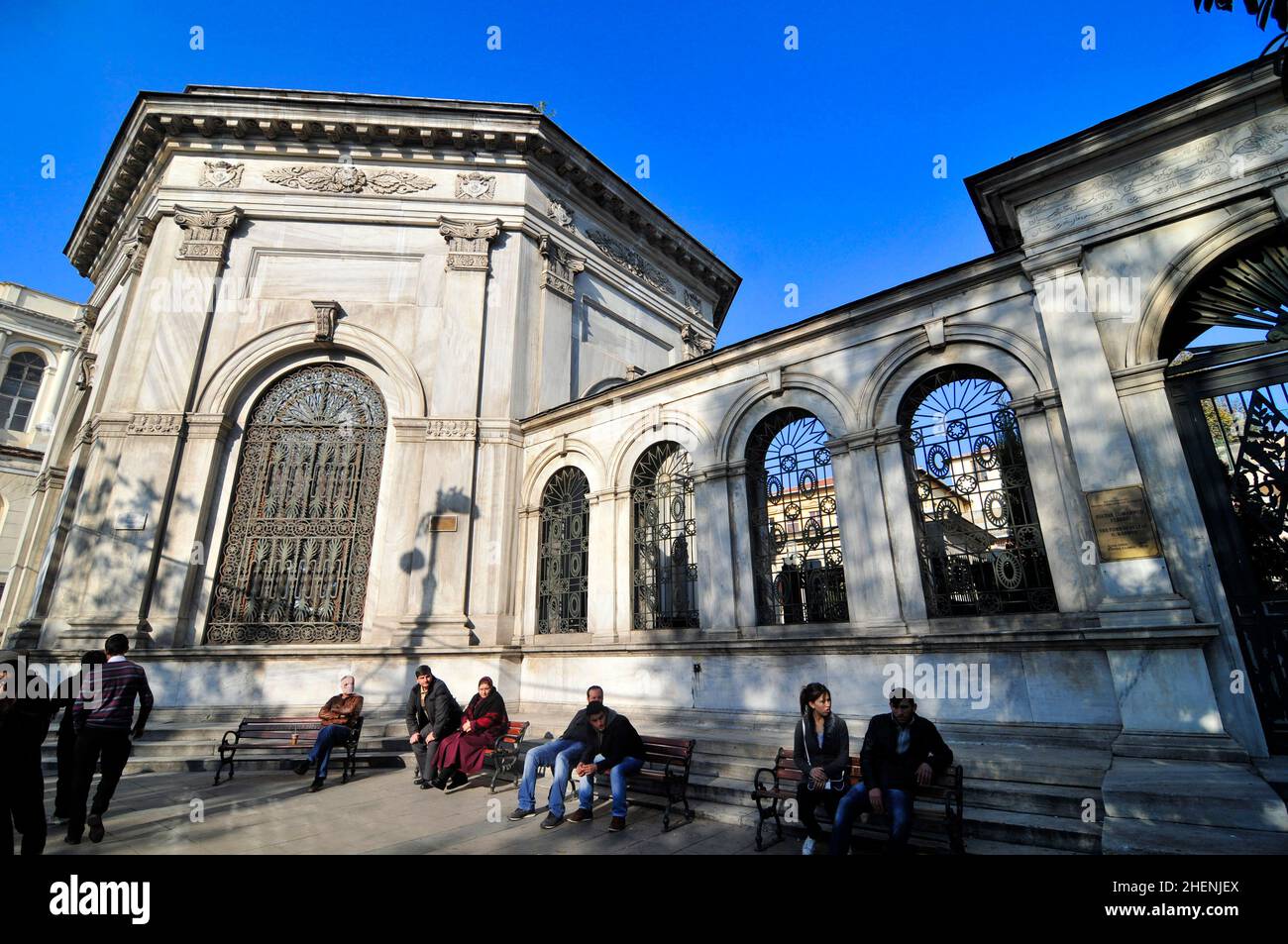 Sultano II Tomba di Mahmut a Istanbul, Turchia. Foto Stock