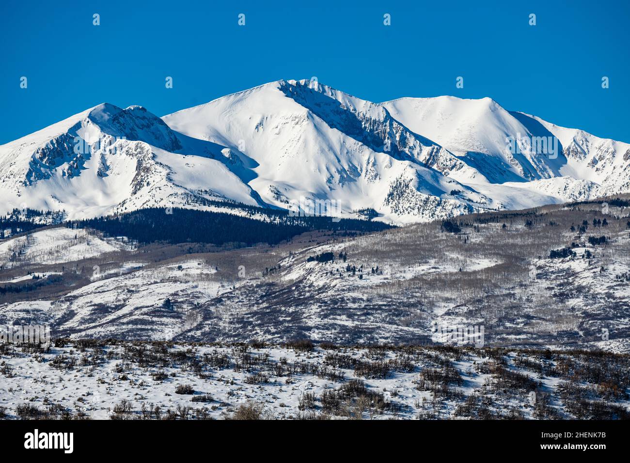 mt Sopris Foto Stock