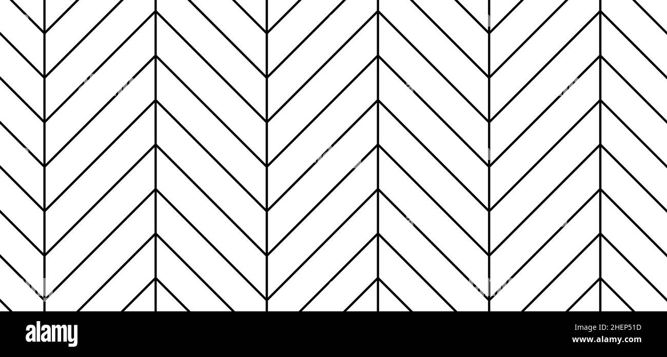 Pavimento in parquet a spina di pesce bianco con motivo senza cuciture con pannelli diagonali. Tessuto vettoriale di legno o muro di mattoni. Interni dallo sfondo moderno. Outlin Illustrazione Vettoriale