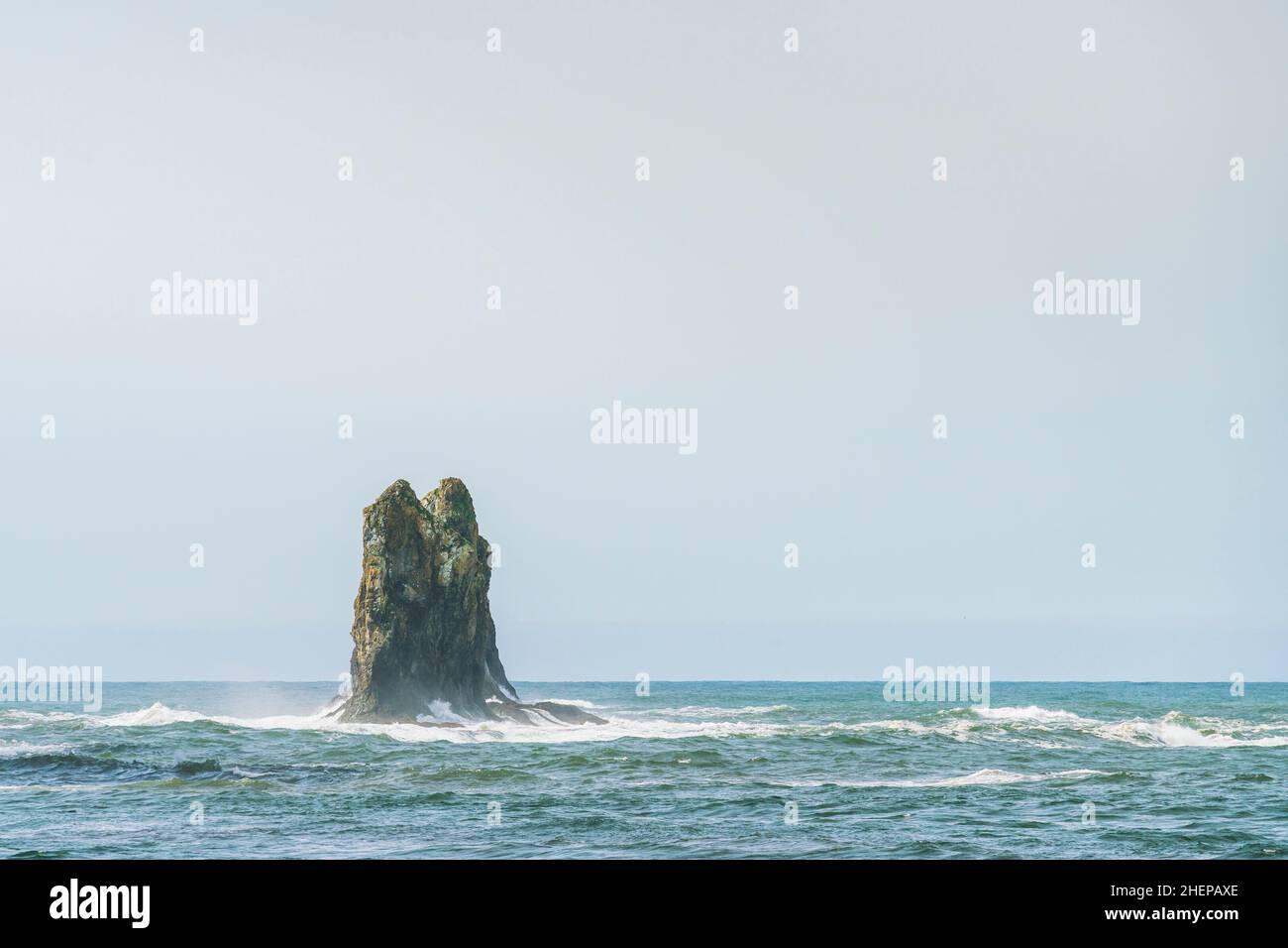 Seconda spiaggia a mt. Olympic National Park, Washington, usa. Foto Stock