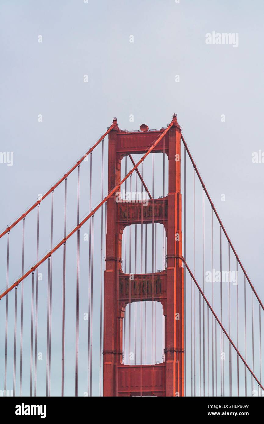 Golden gate con, San Francisco, California, stati uniti d'america. Foto Stock