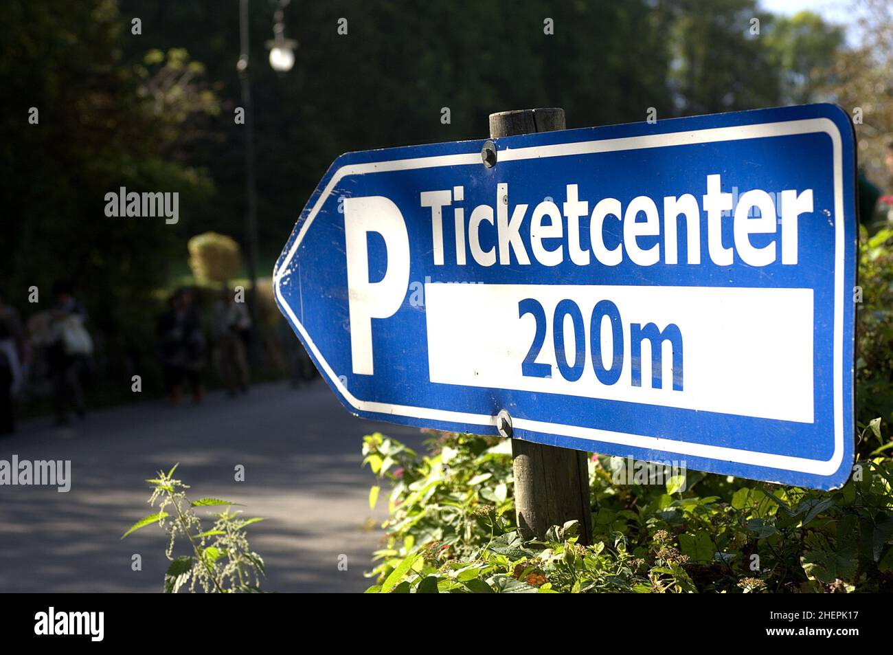 Cartello di parcheggio a pagamento, Germania Foto Stock