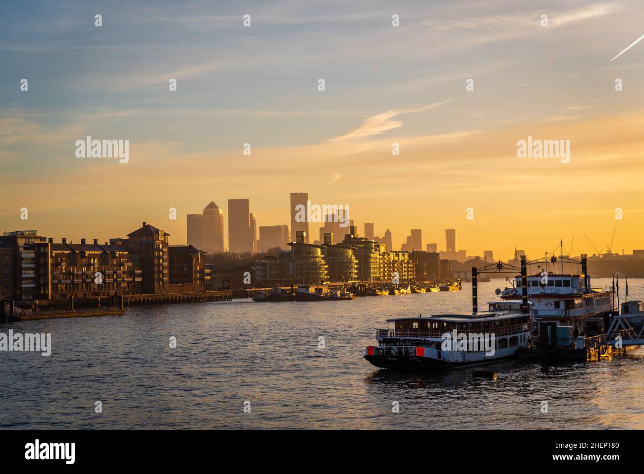 Sunrise a Londra Foto Stock