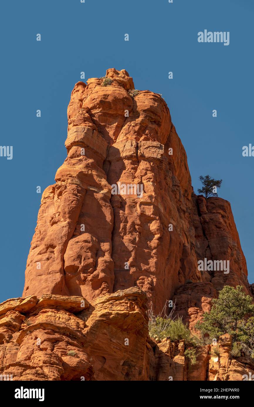 Paesaggio roccioso panoramico presso il parco statale Red Rock vicino a Sedona, USA Foto Stock