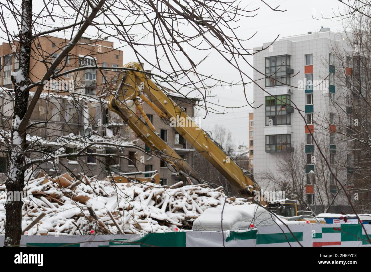 Ristrutturazione in Mosca-costruzione multi-piano 22 Foto Stock