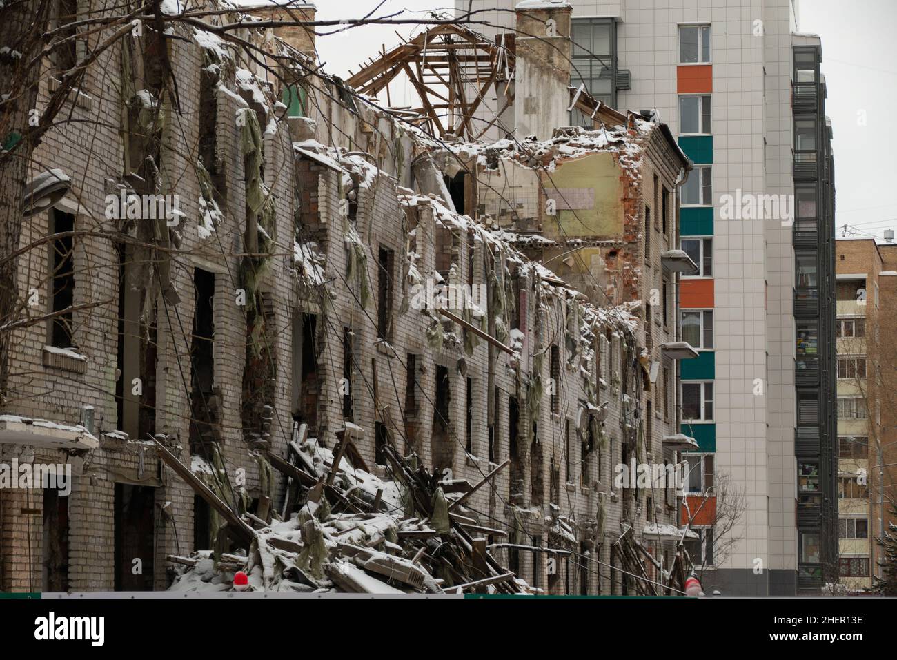 Ristrutturazione in Mosca-costruzione multi-piano 22 Foto Stock