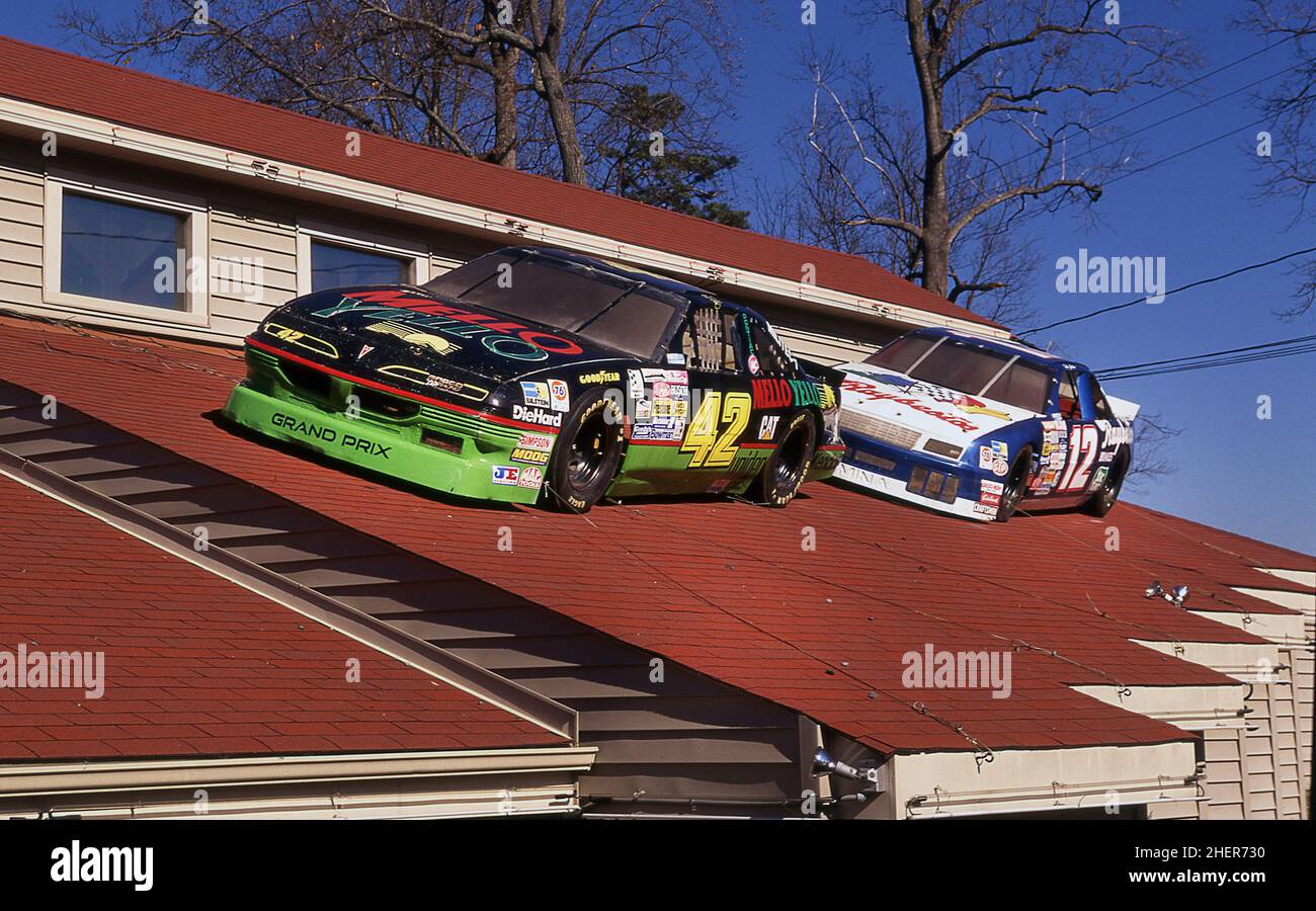 Road Trip in North Carolina USA in un 1997. The Sandwich Construction Company Mooresville Noth Carolina Foto Stock