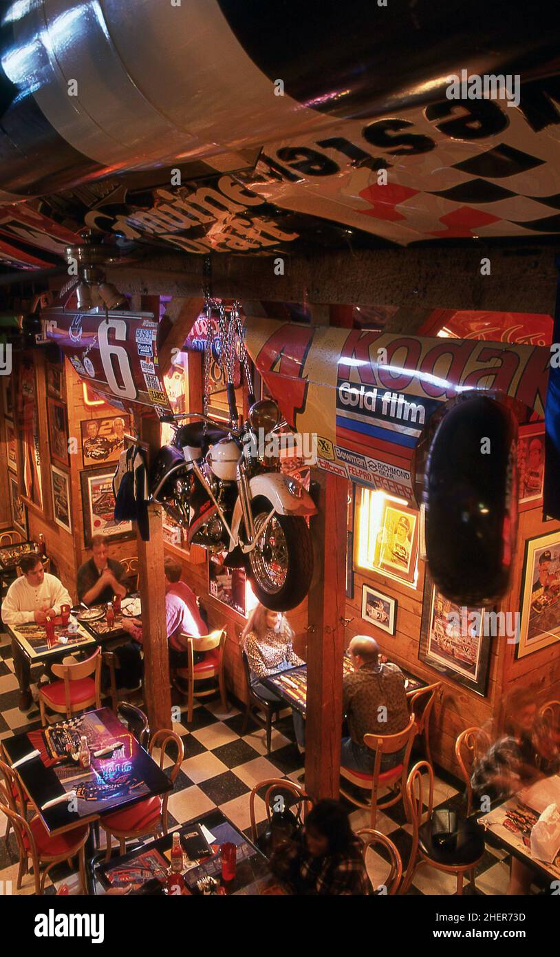 Road Trip in North Carolina USA in un 1997. The Sandwich Construction Company Mooresville Noth Carolina Foto Stock