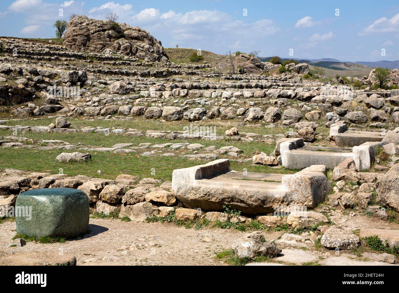 Città bassa, Hattusha, antica capitale degli Hittiti, Turchia, Hattusha, Turchia Foto Stock