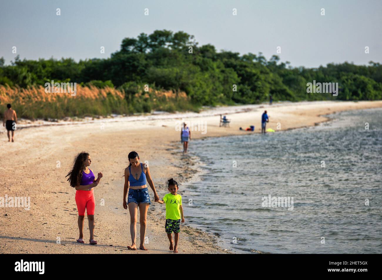 Centro di Fort Myers. Ft. Myers, è la sede della contea e il centro commerciale di Lee County, Florida, Stati Uniti Foto Stock