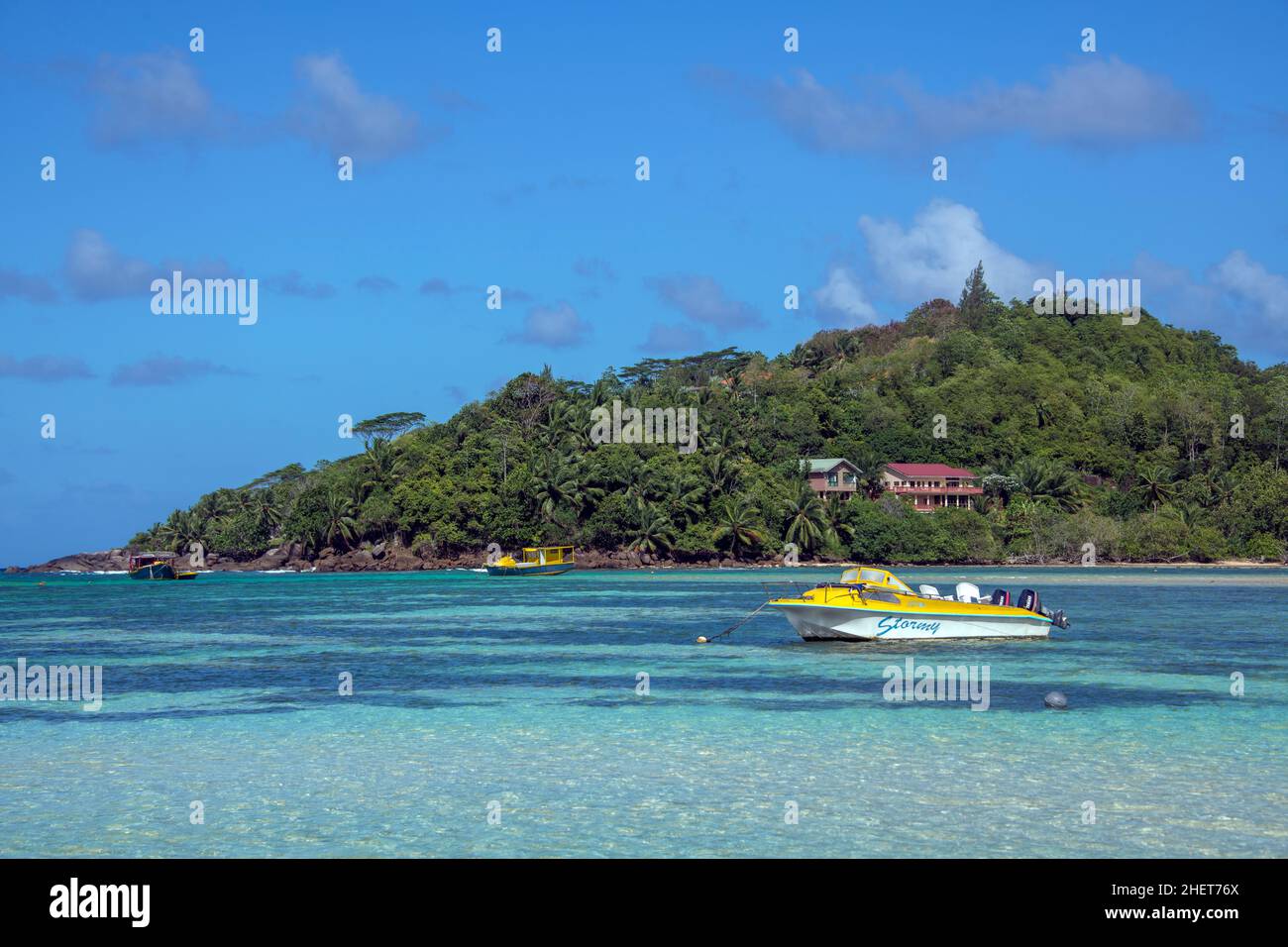 Anse Boileau Beach West Coast Mahe Island Seychelles Foto Stock