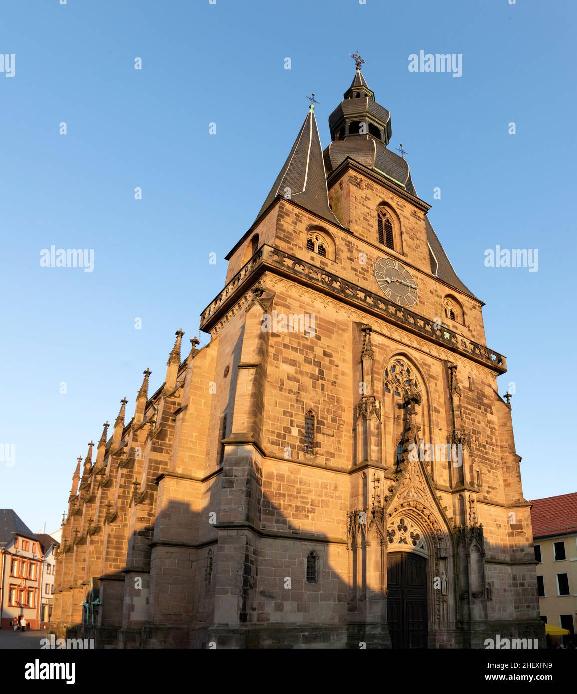 Famosa chiesa di sankt Wendelin a Sankt Wendel Foto Stock