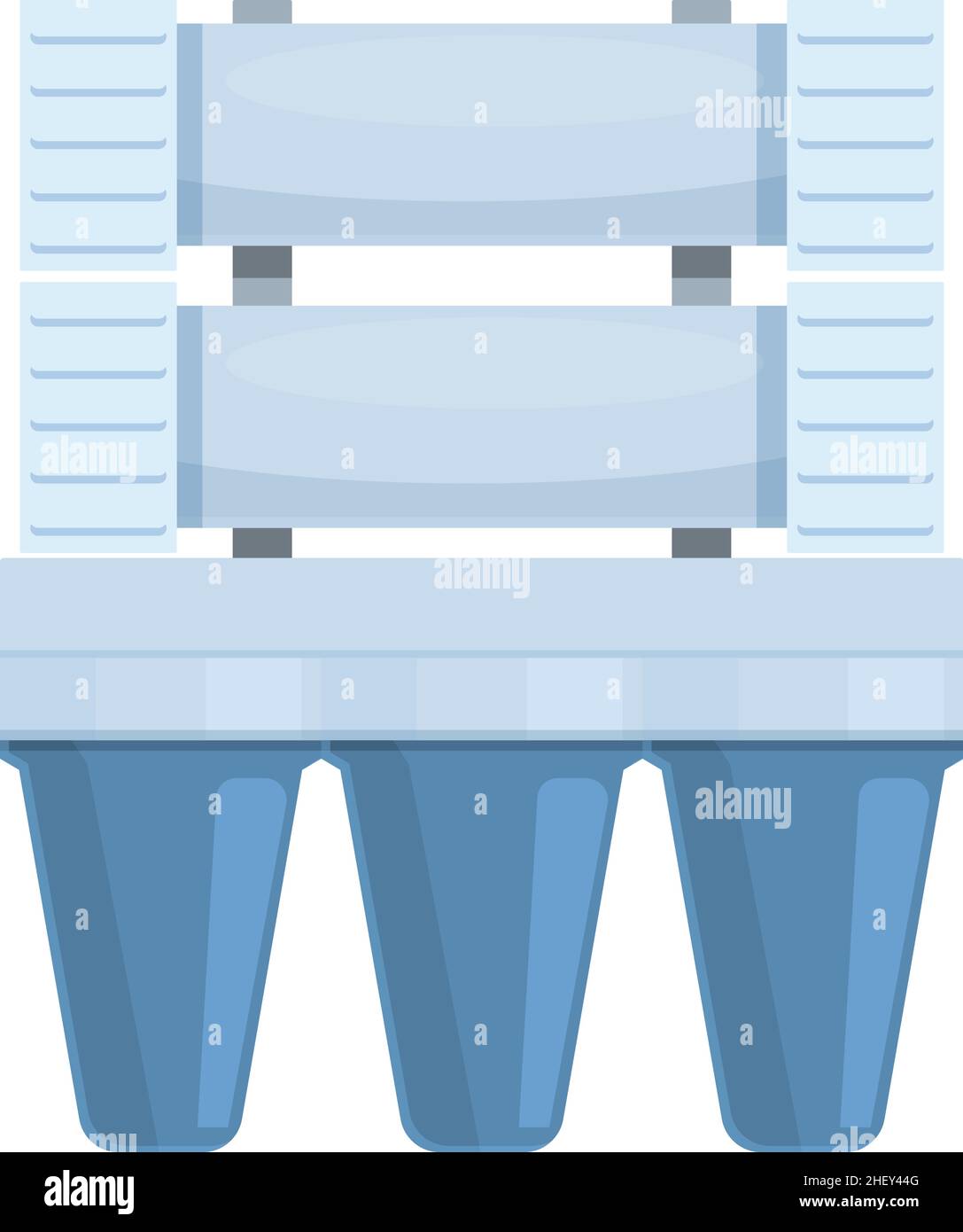 Icona filtro osmosi vettore cartoon. Sistema dell'acqua. Serbatoio di purificazione Illustrazione Vettoriale