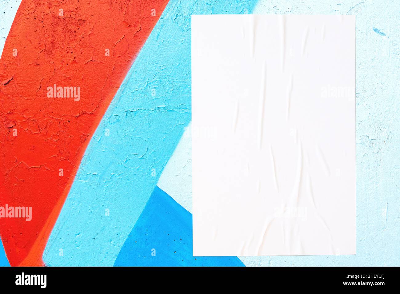 colorata texture urbana delle pareti con dima per poster incollato e rugoso Foto Stock