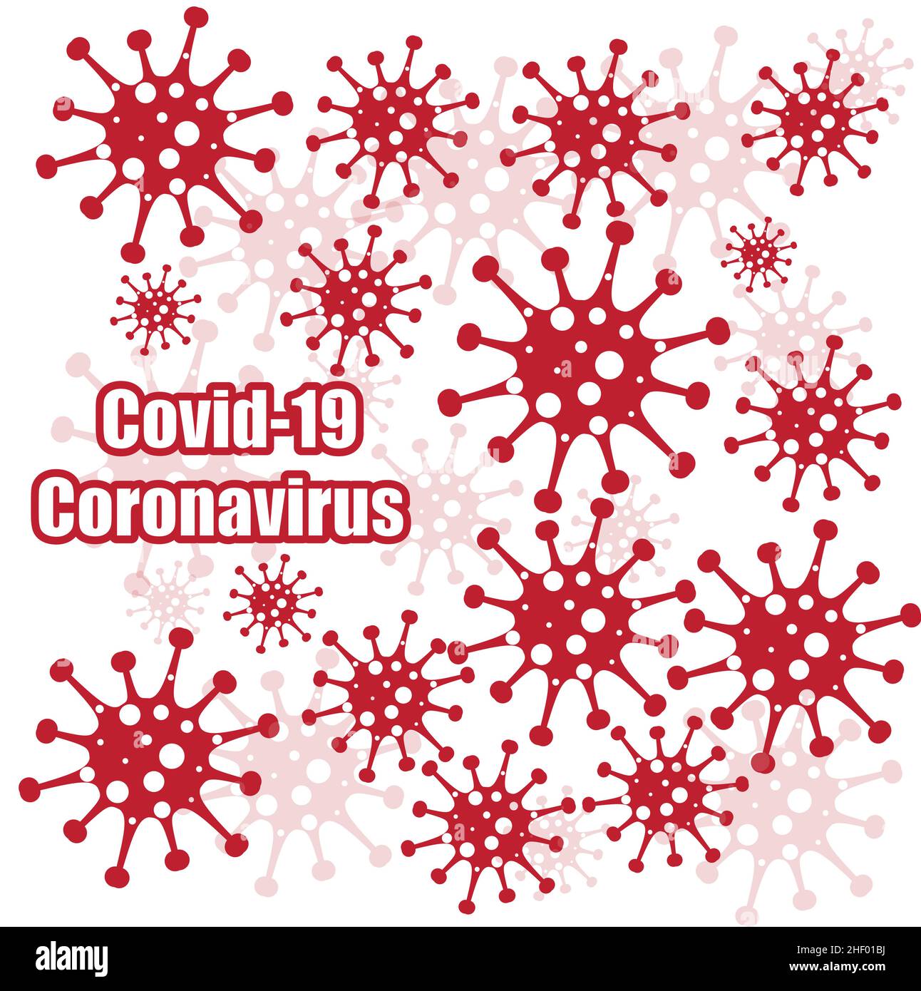 Diversi tipi di virus. Batteri organismi di biologia modello senza giunture. Infezione da virus Ebola epidemia malato. Illustrazione Vettoriale