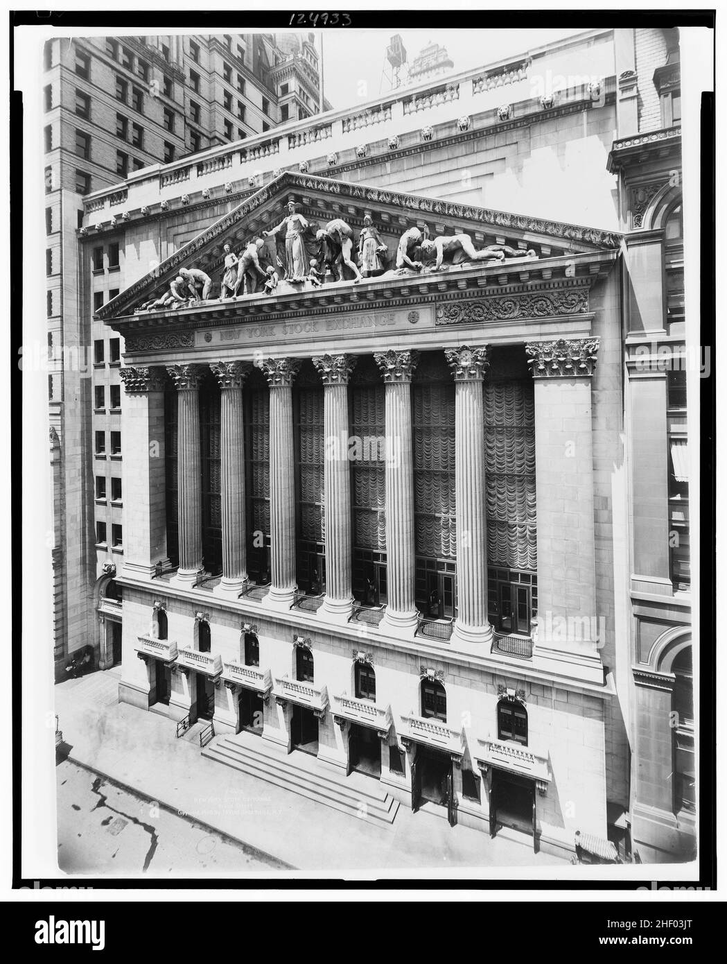 Borsa di New York, Broad Street 1923. Foto di Irving Underhill. 1908. Foto d'epoca di New York. Foto Stock