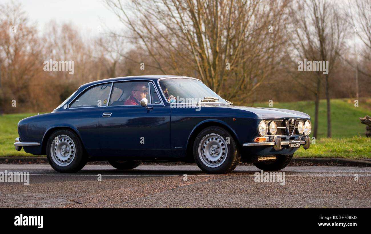 Auto classica Alfa Romeo 1976 blu Foto Stock