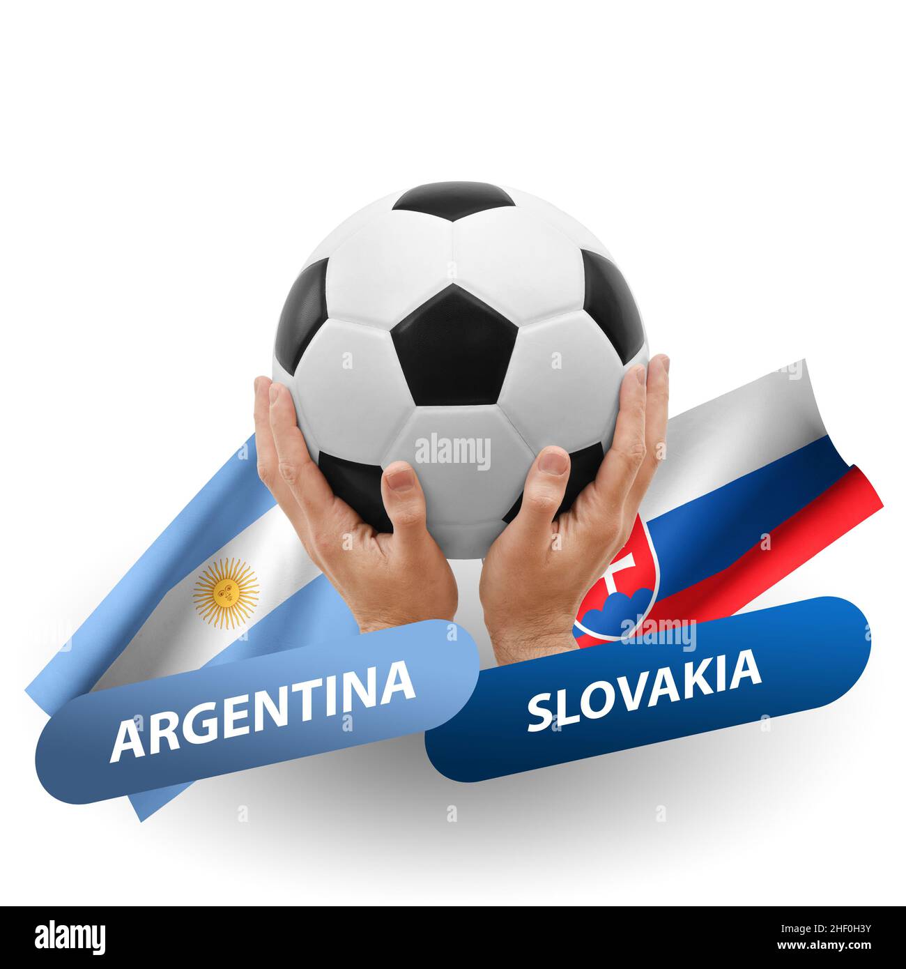 Partita di calcio, squadre nazionali argentina vs slovacchia Foto stock -  Alamy