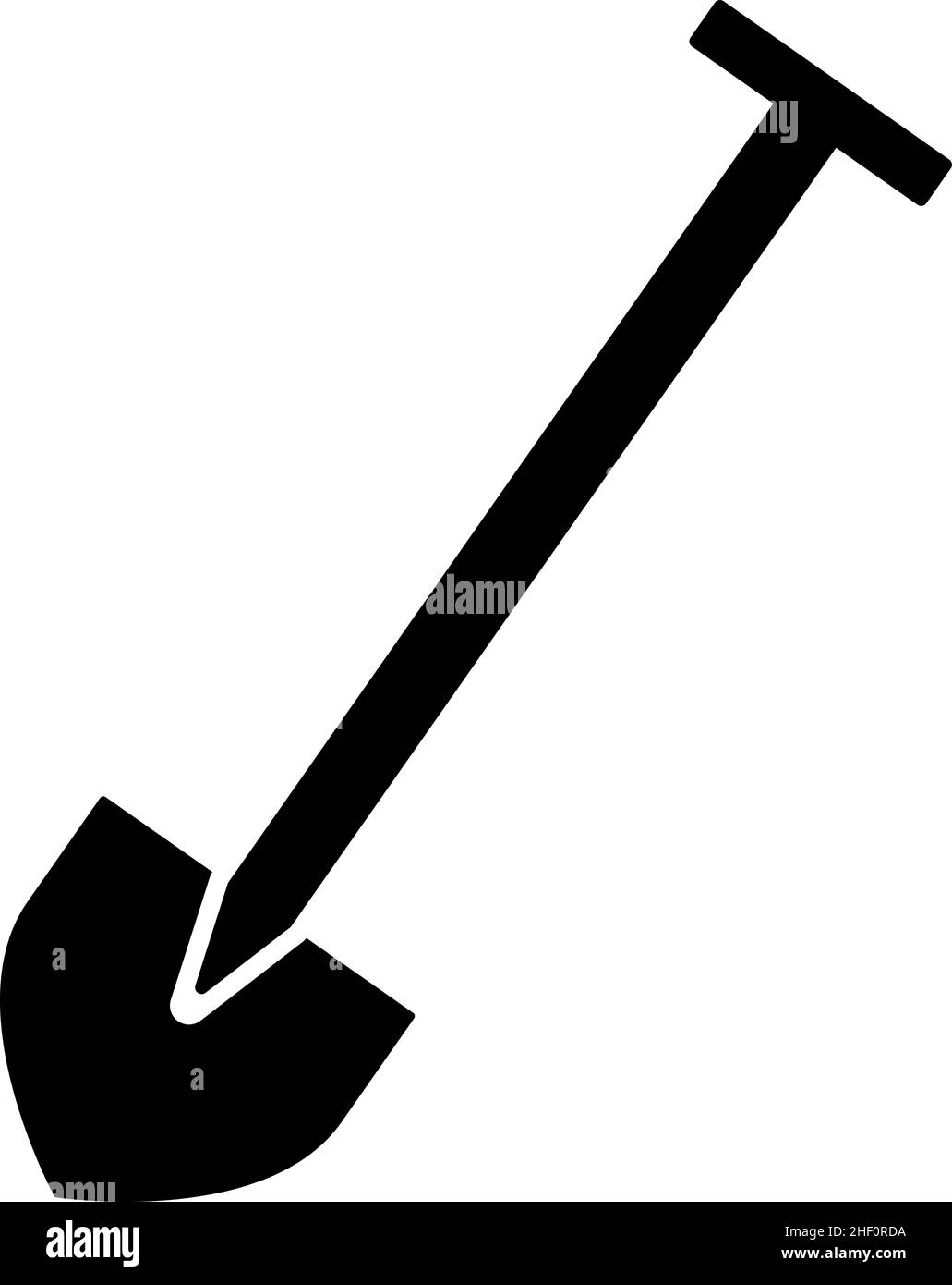 Strumento pala Glyph icona vettore Illustrazione Vettoriale
