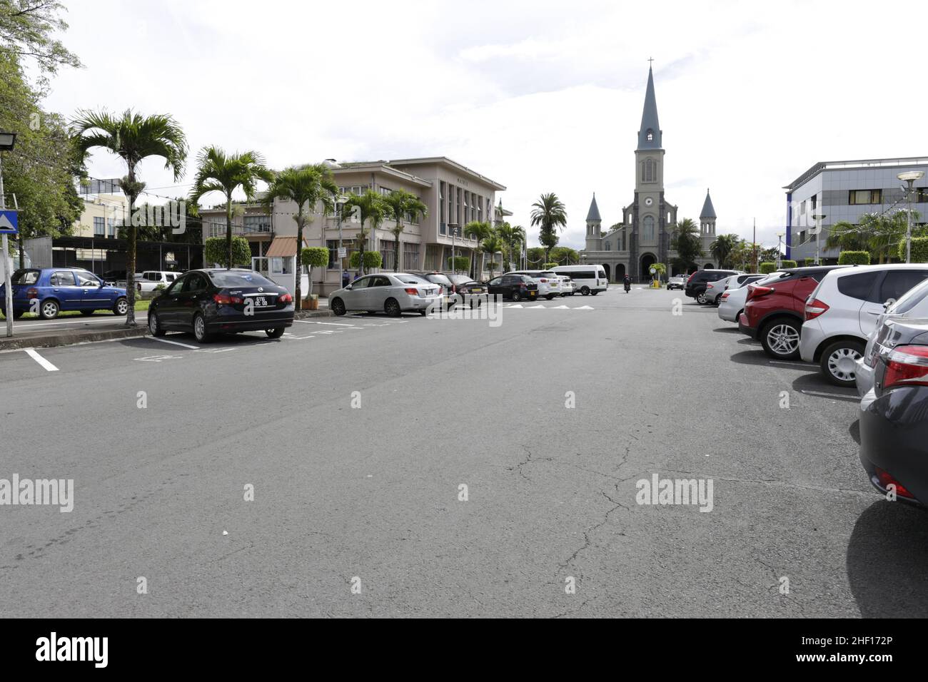 Curepipe est la deuxième ville de Maurice (81 600 abitanti it 2003). Elle est située sur les hauteurs, presque au centre de l'île Maurice, Foto Stock