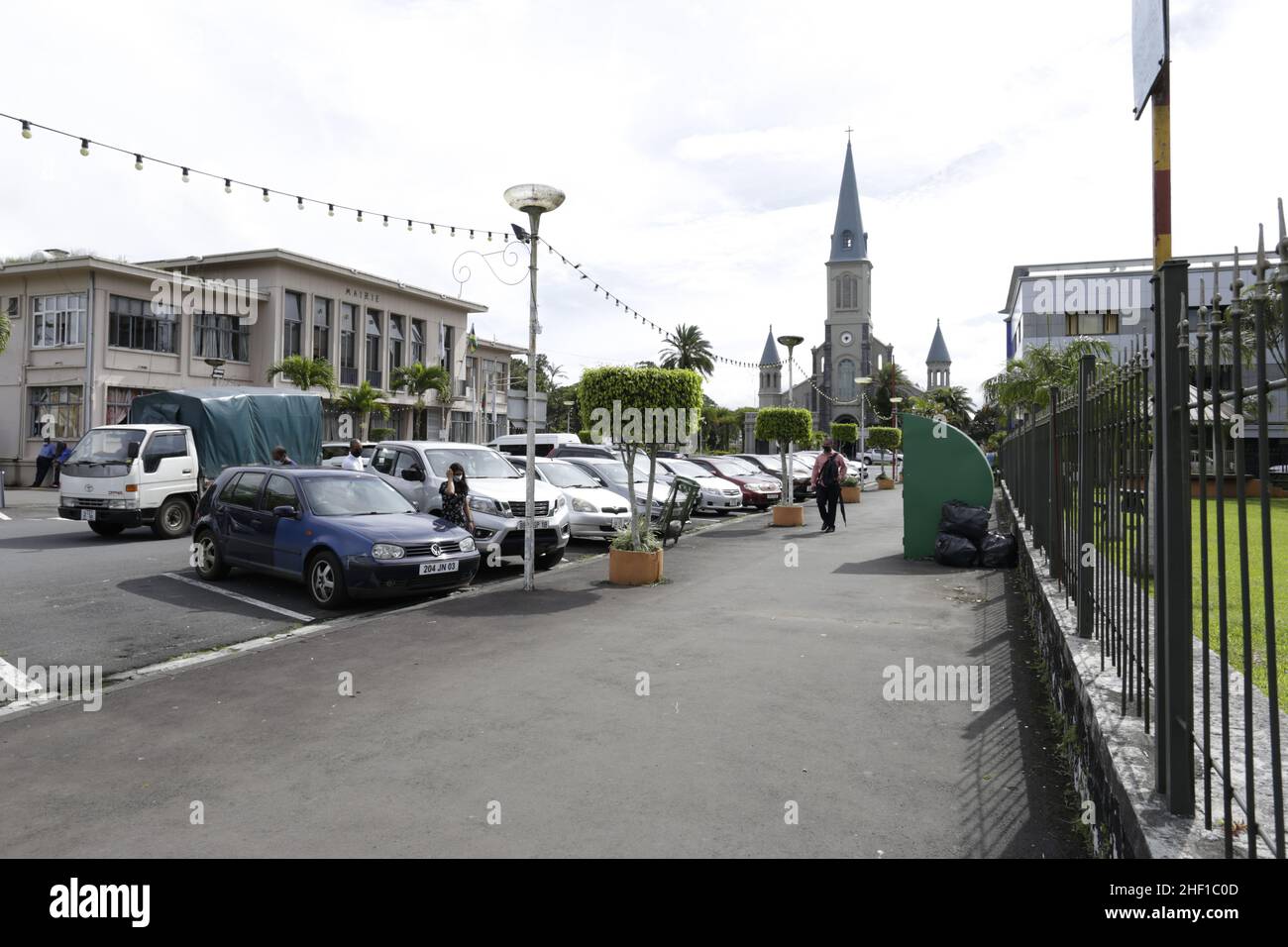 Curepipe est la deuxième ville de Maurice (81 600 abitanti it 2003). Elle est située sur les hauteurs, presque au centre de l'île Maurice, Foto Stock