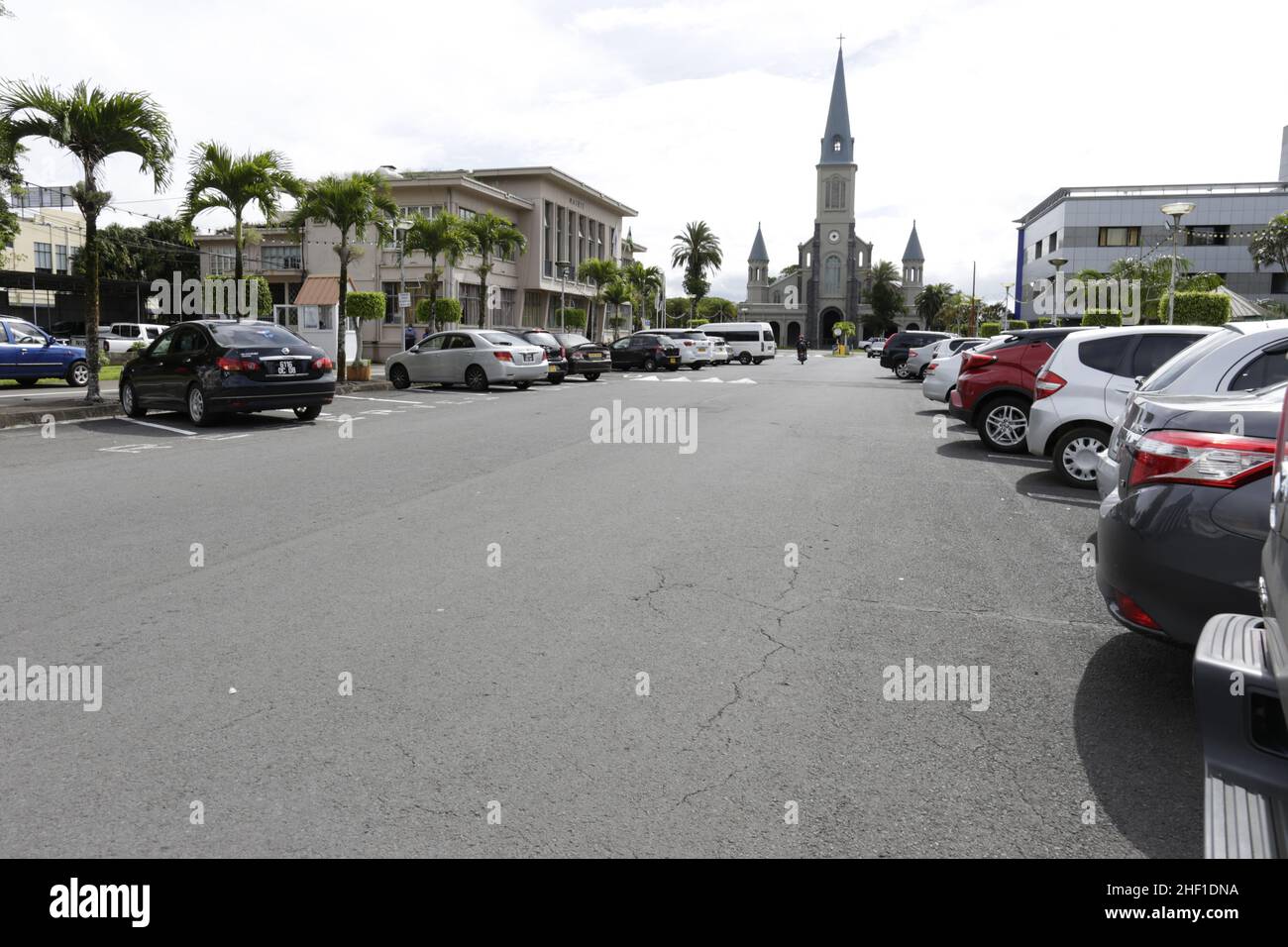 Curepipe est la deuxième ville de Maurice (81 600 abitanti it 2003). Elle est située sur les hauteurs, presque au centre de l'île Maurice, Foto Stock