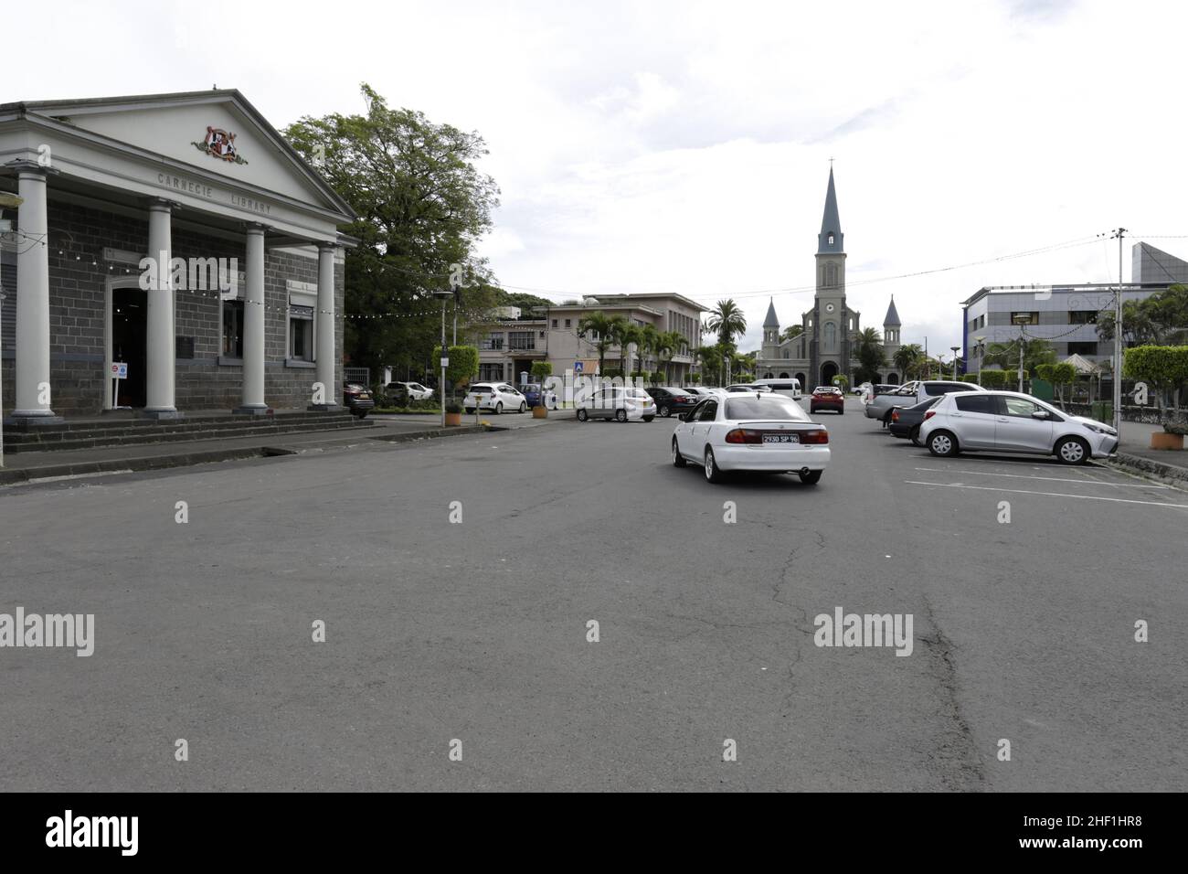 Curepipe est la deuxième ville de Maurice (81 600 abitanti it 2003). Elle est située sur les hauteurs, presque au centre de l'île Maurice, Foto Stock