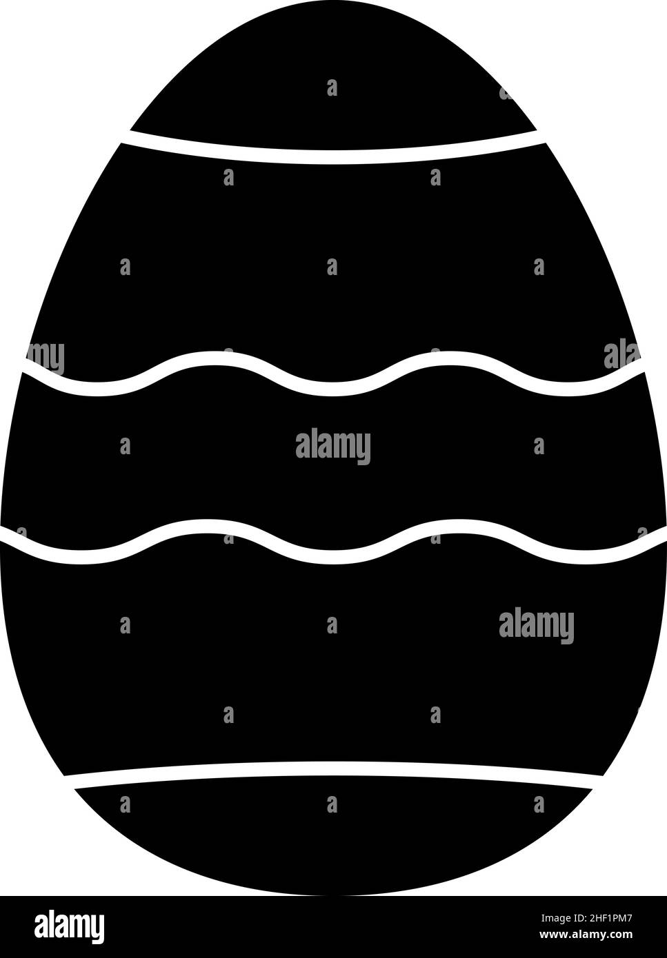 Uovo di Pasqua Glyph icona vettore Illustrazione Vettoriale