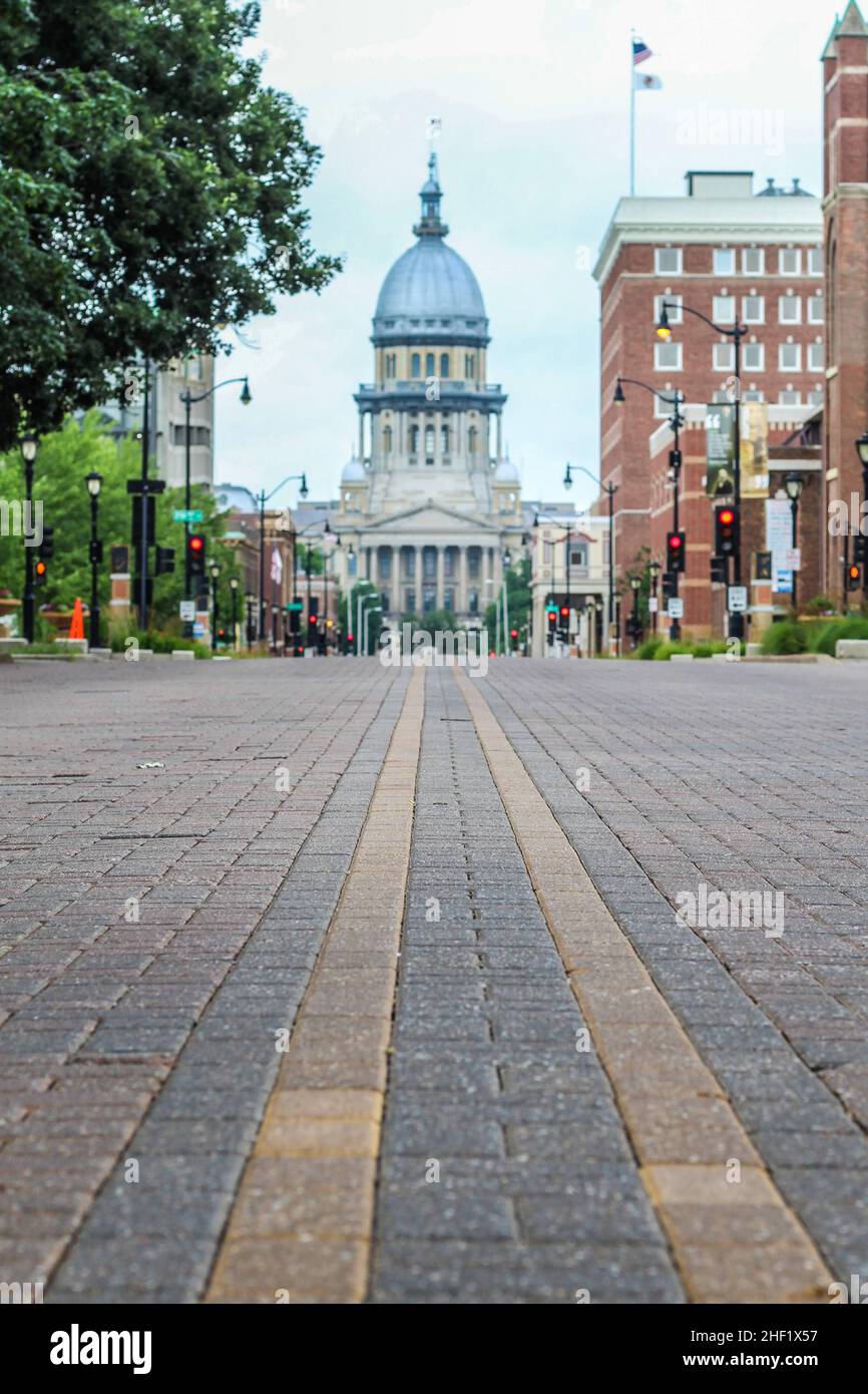 Springfield, edificio della capitale dell'Illinois Foto Stock