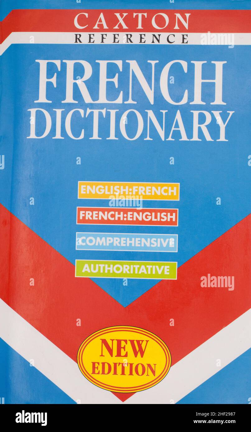 Il dizionario francese di riferimento di Caxton Foto Stock