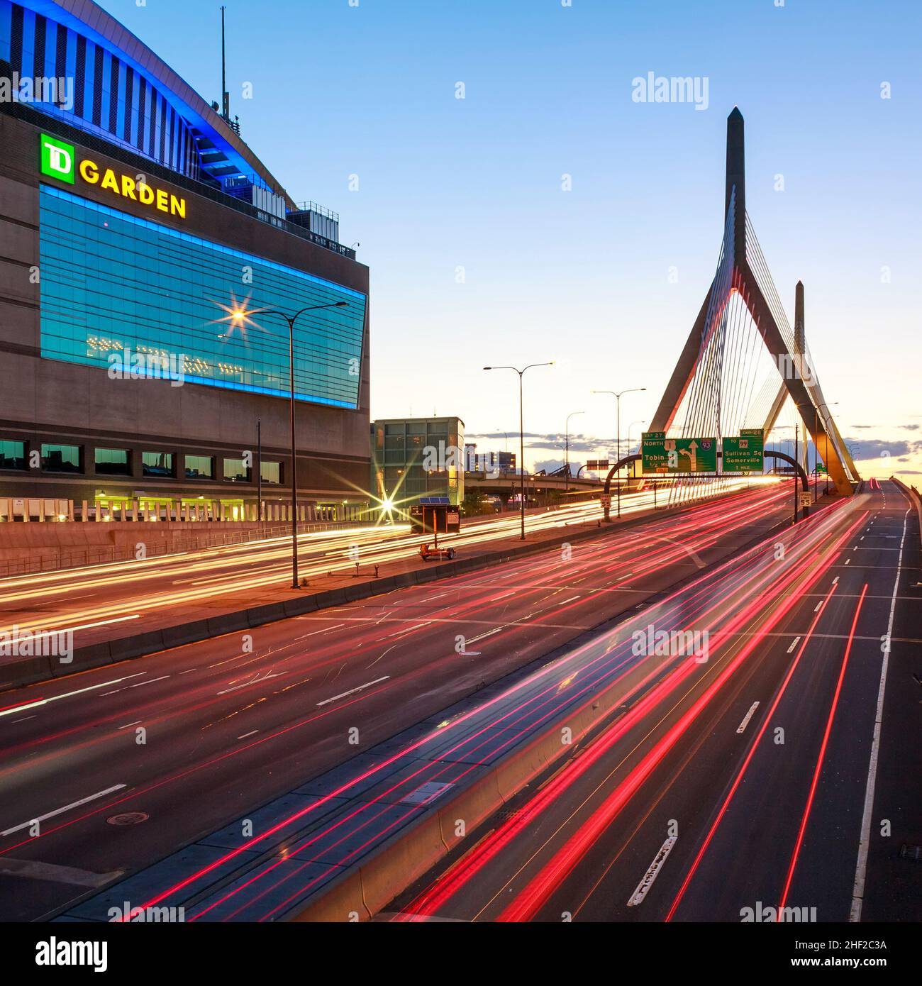 Il TD Garden a Boston, ma, USA. Foto Stock