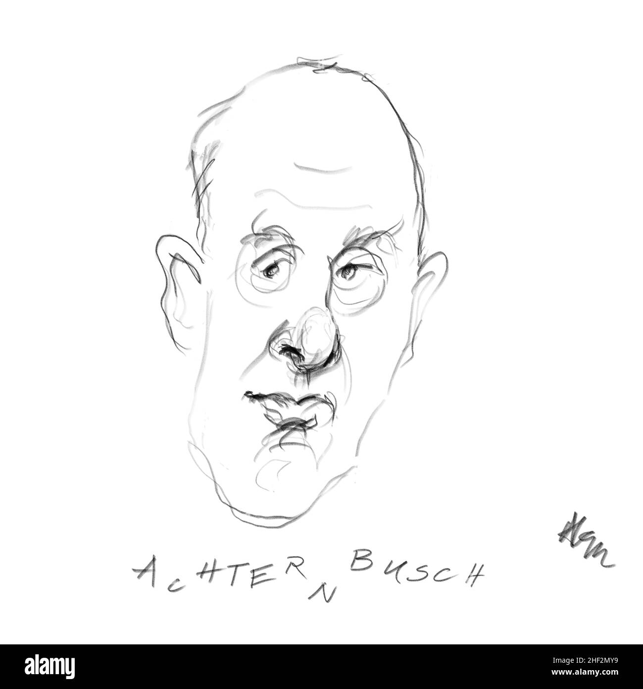 Ritratto di Herbert Achternbusch Foto Stock