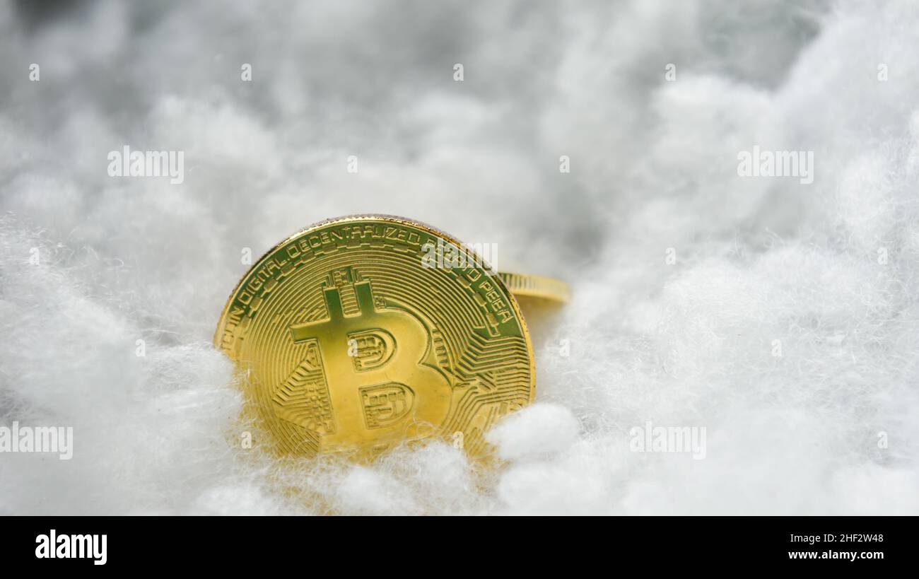 Immagine concettuale per la criptovaluta mondiale e il pagamento digitale. Foto Stock