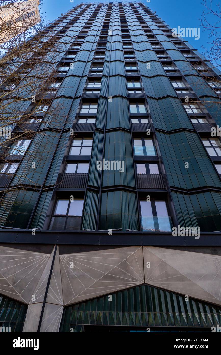 TEN Degrees edificio di appartamenti, East Croydon, Surrey, Regno Unito Foto Stock