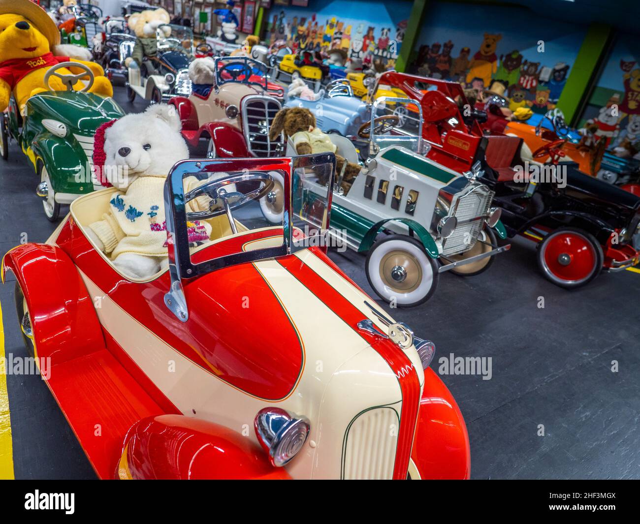 Piccole collezioni auto per bambini al Tallahassee Automobile Museum di Tallahassee Florida USA Foto Stock