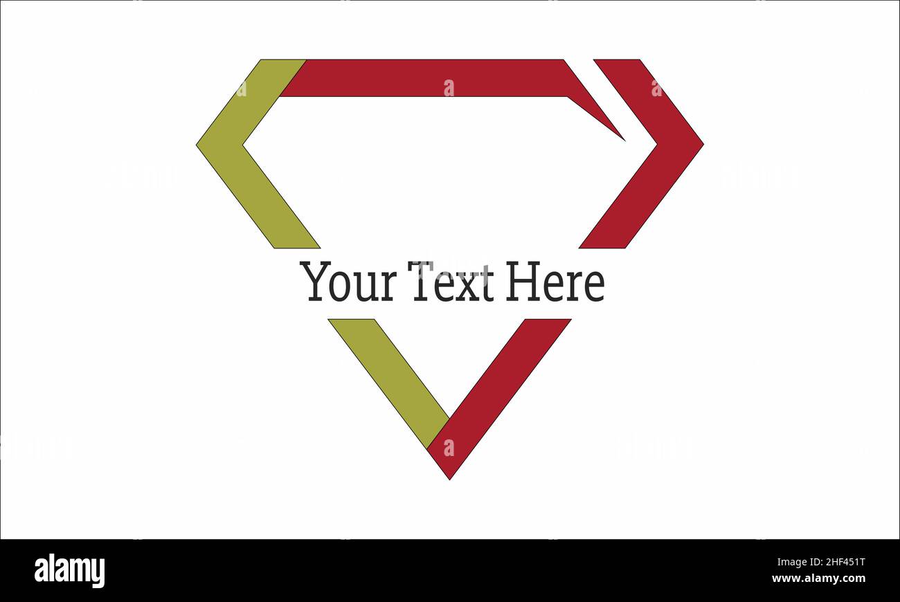 linea gioielli diamante arte geometria logo icona vettore Illustrazione Vettoriale