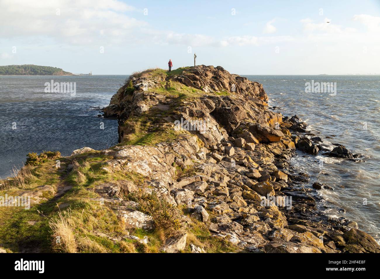 Downing punto Dalgety Bay Fife Scozia. Foto Stock