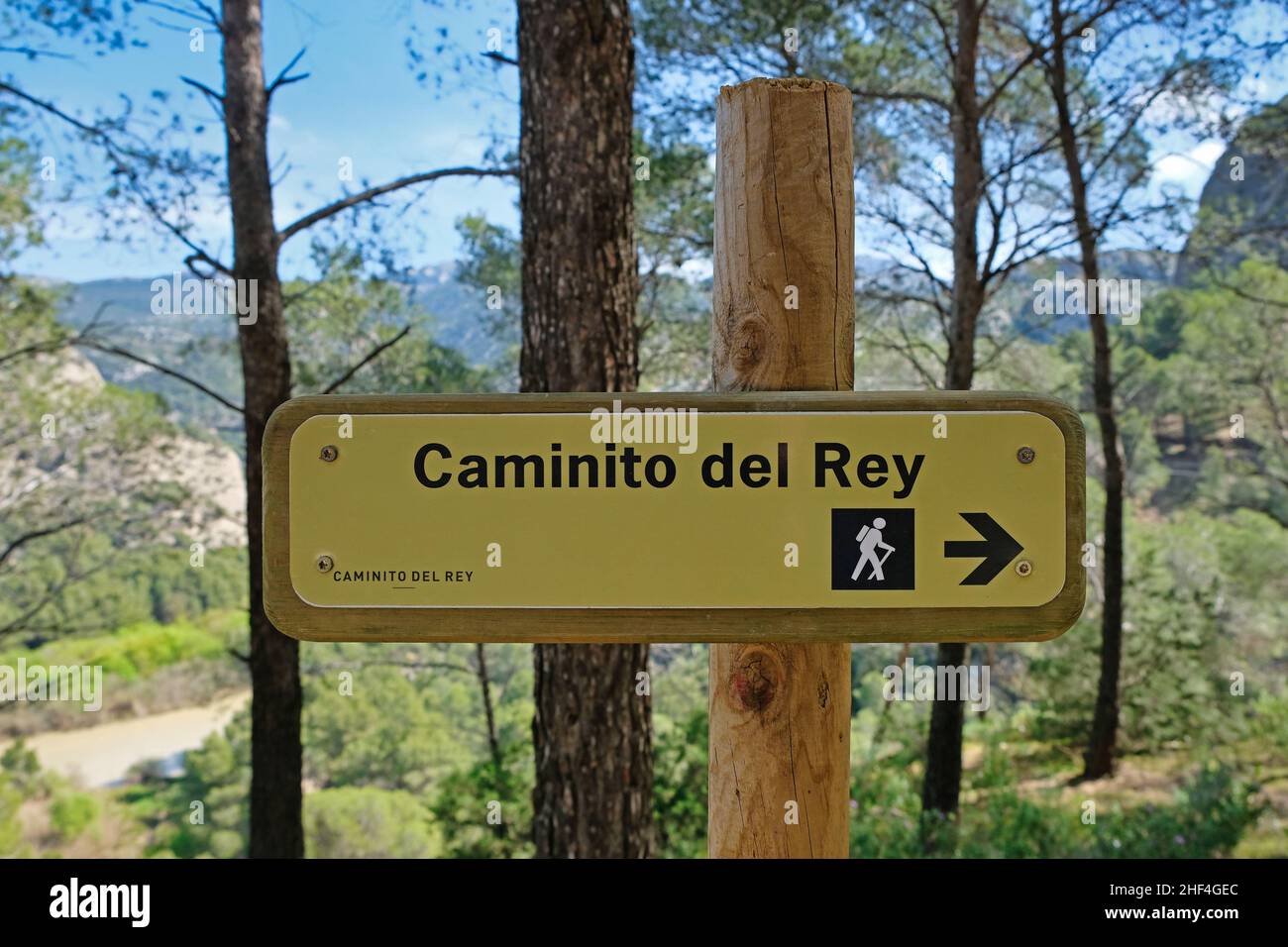 Caminito del Rey: Un tempo il sentiero più pericoloso del mondo a Malaga (Spagna) Foto Stock