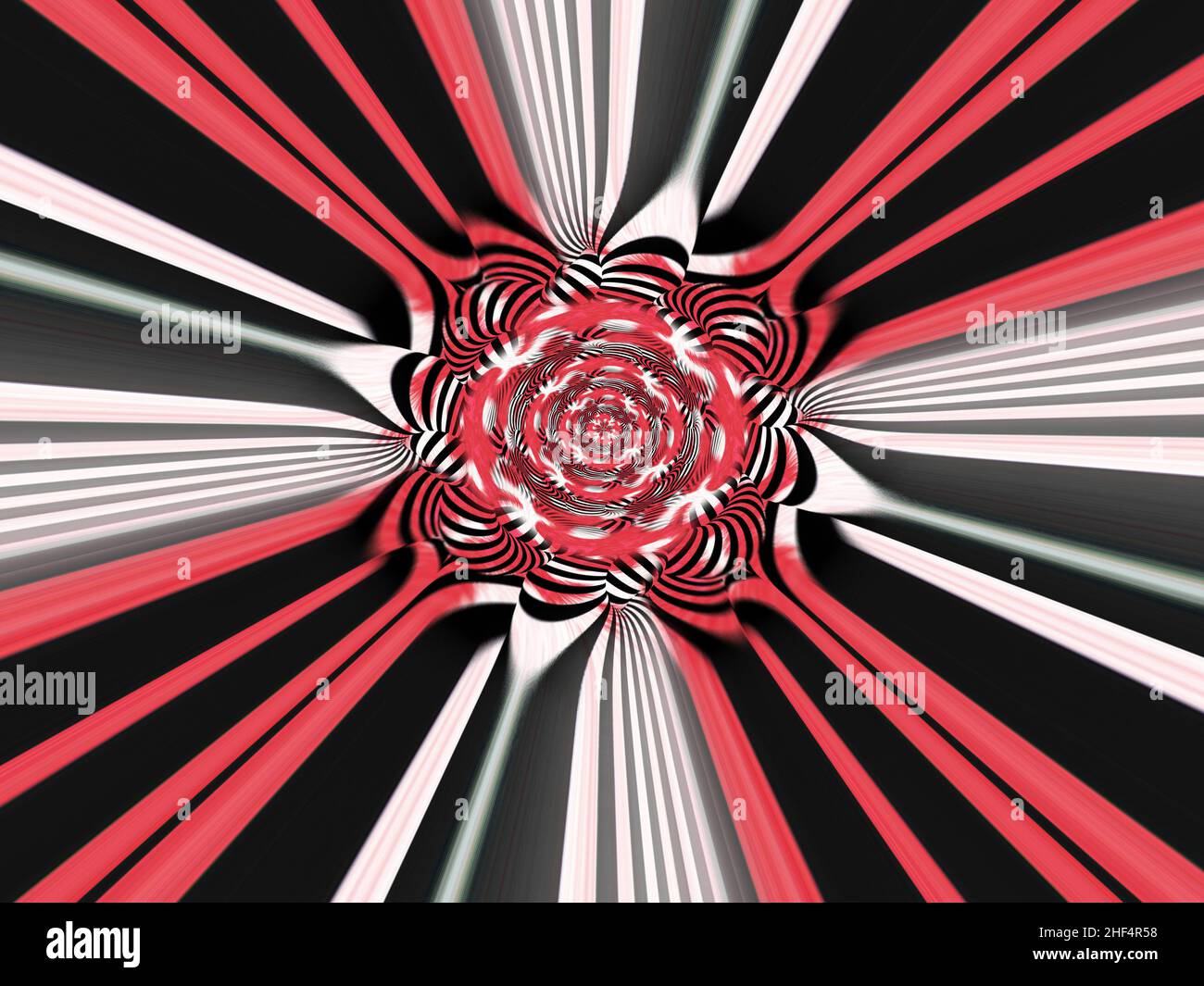 3D illustrazione di banner colorati con forme curve astratte miste per l'arte creativa e web design.Psychedelic.Print per clothes.Computer generated Foto Stock