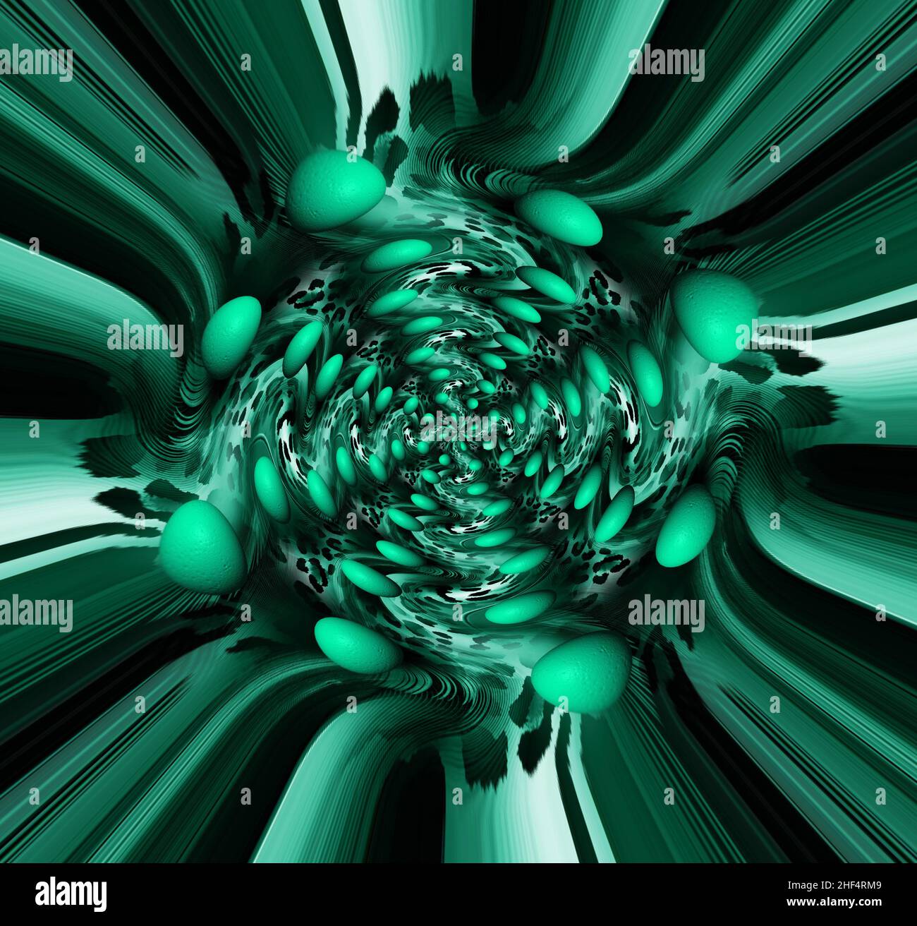 3D rendering,disegno a mano colorate strisce geometriche Psicedeliche Strokes Pattern.3D ripetizione geometrica con texture sfondo, texture pattern work Foto Stock