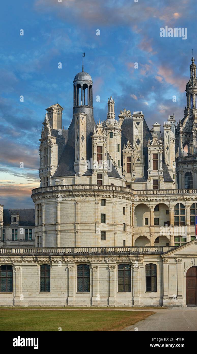 Castello Rinascimentale Il Château de Chambord, Centre-Val de Loire, un castello rinascimentale ...