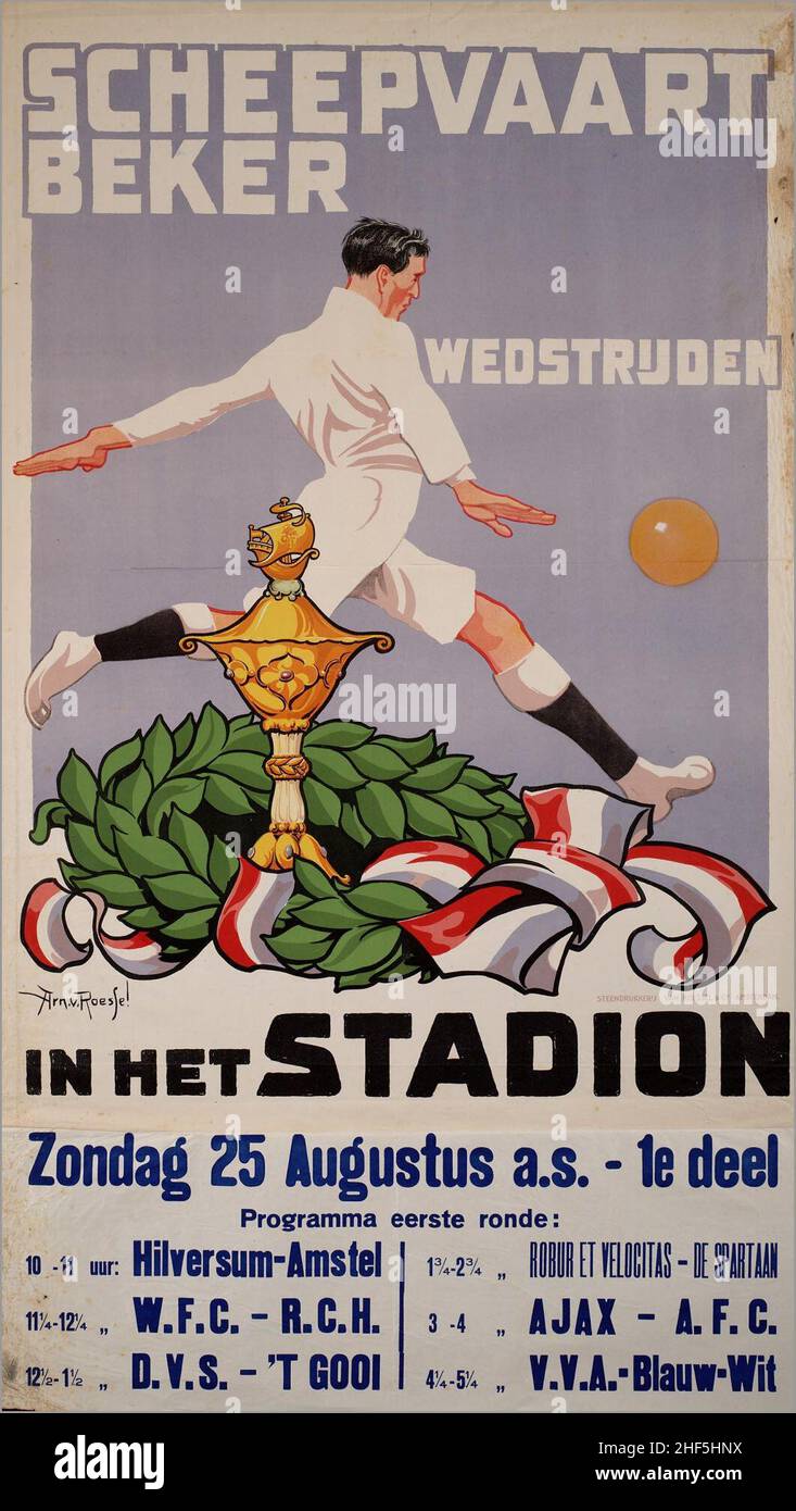 Scheepvaartbeker, wedstrijden in het Stadion. Foto Stock