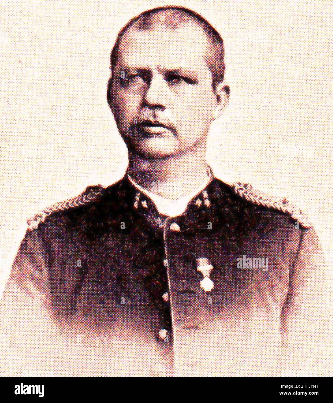 Scheib, WN. Kapitein der infanterie. Gesneuveld 18 novembre 1894. Foto Stock