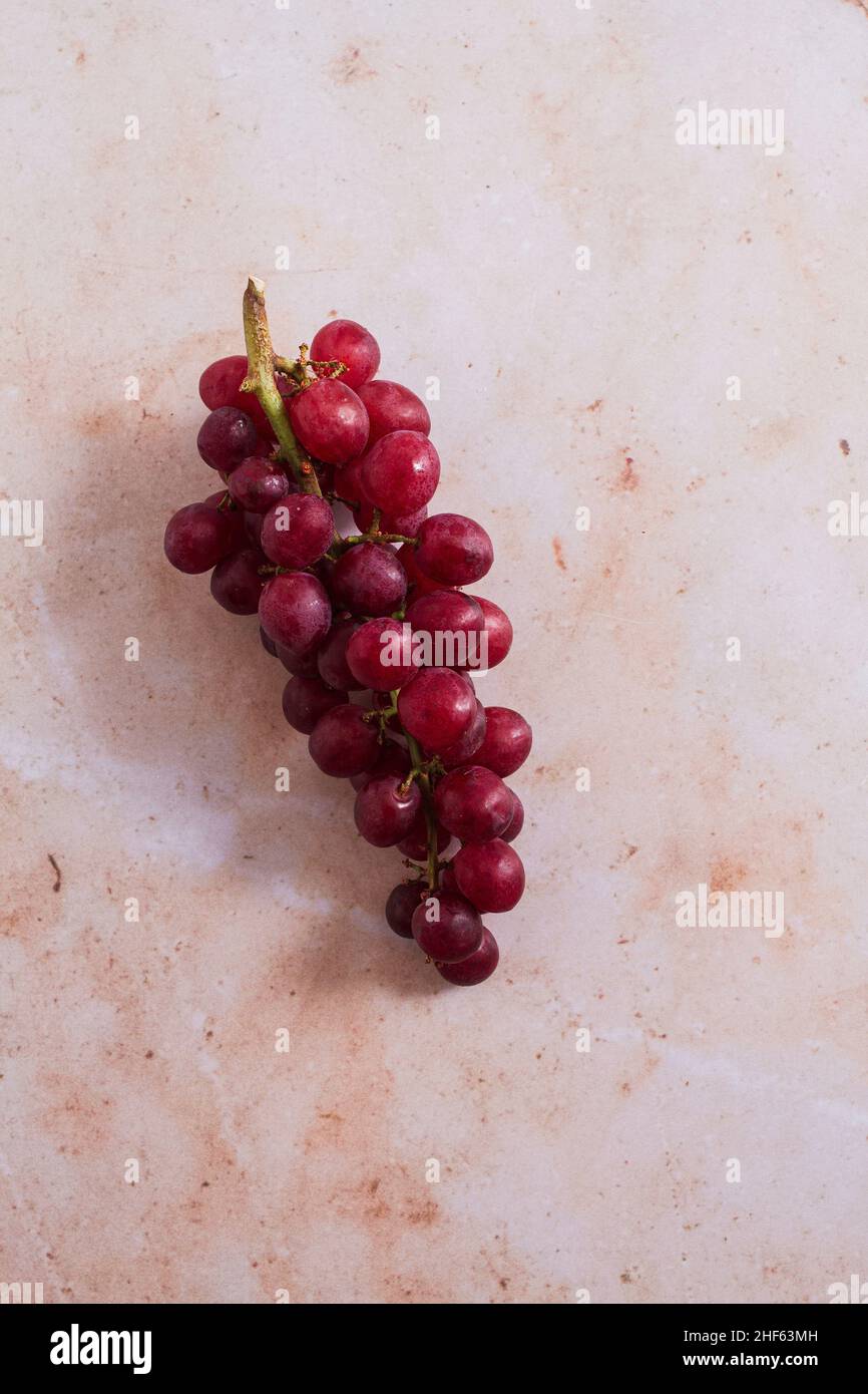 Tutte le uve rosse frutti. Foto Stock