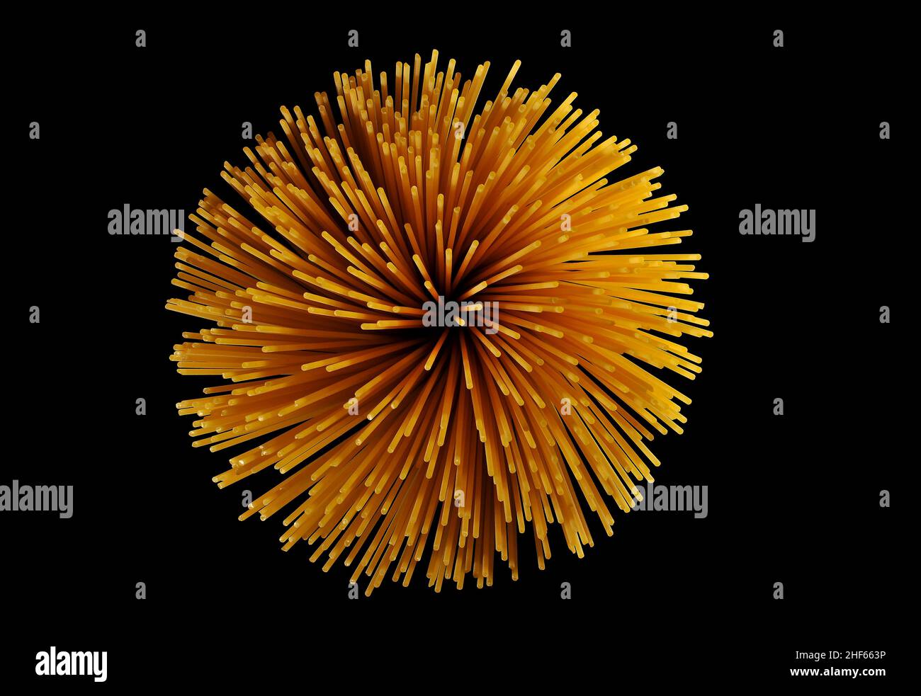 Spaghetti in una palla secca sharpe Foto Stock