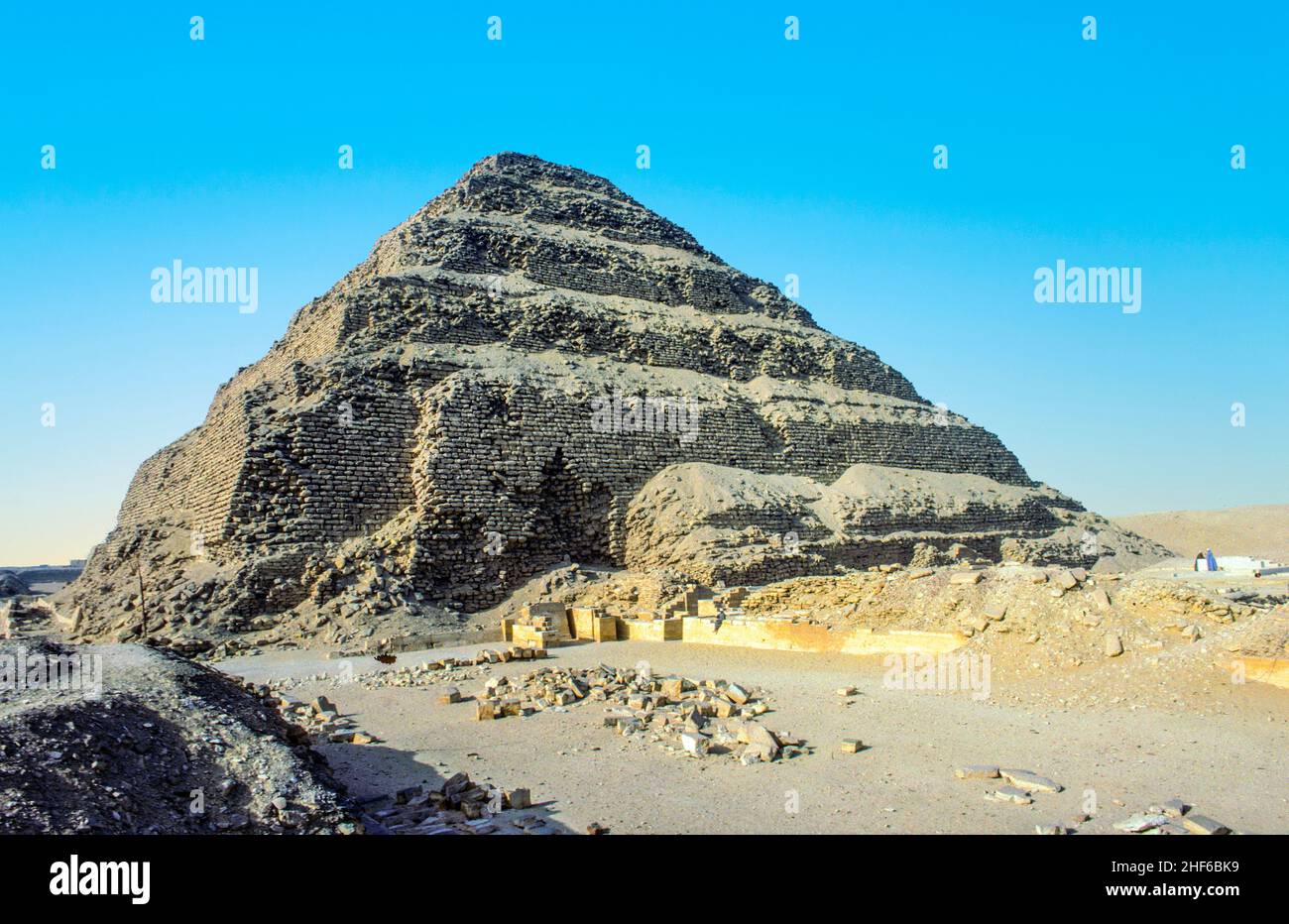 Piramide di Djoser (piramide a gradini), un rimangono archeologico