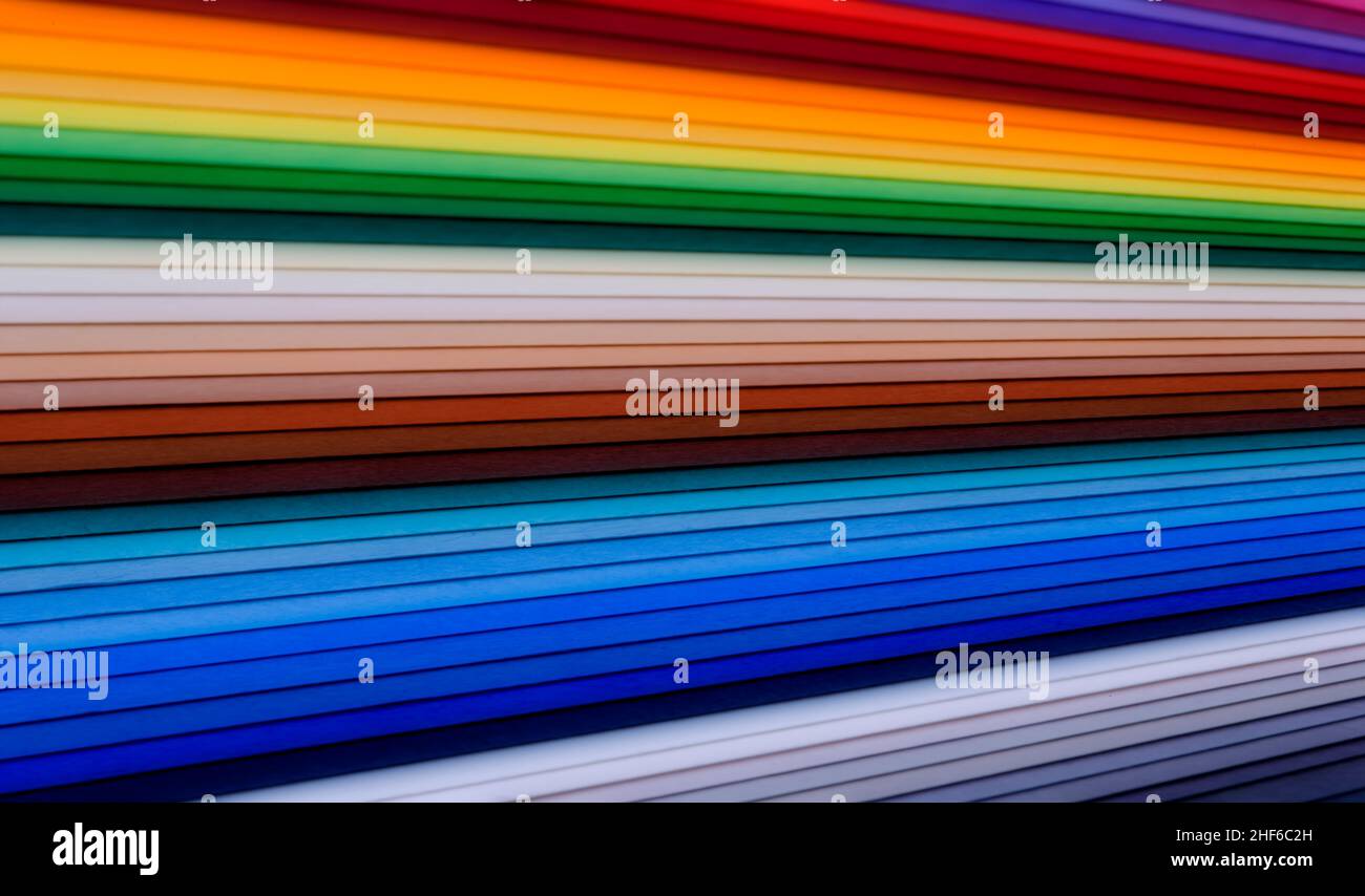 Cartone in diversi colori Foto Stock
